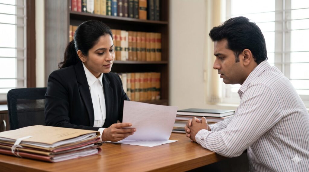 Cheque bounce case lawyer explaining Section 138 process
